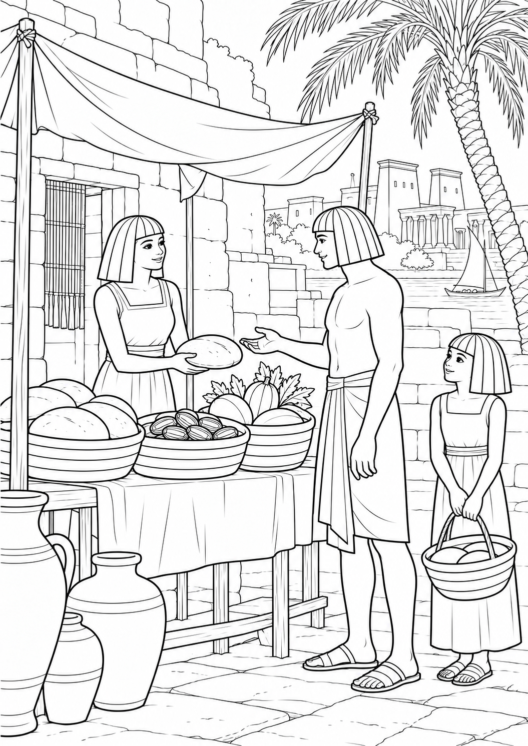 The riverside market