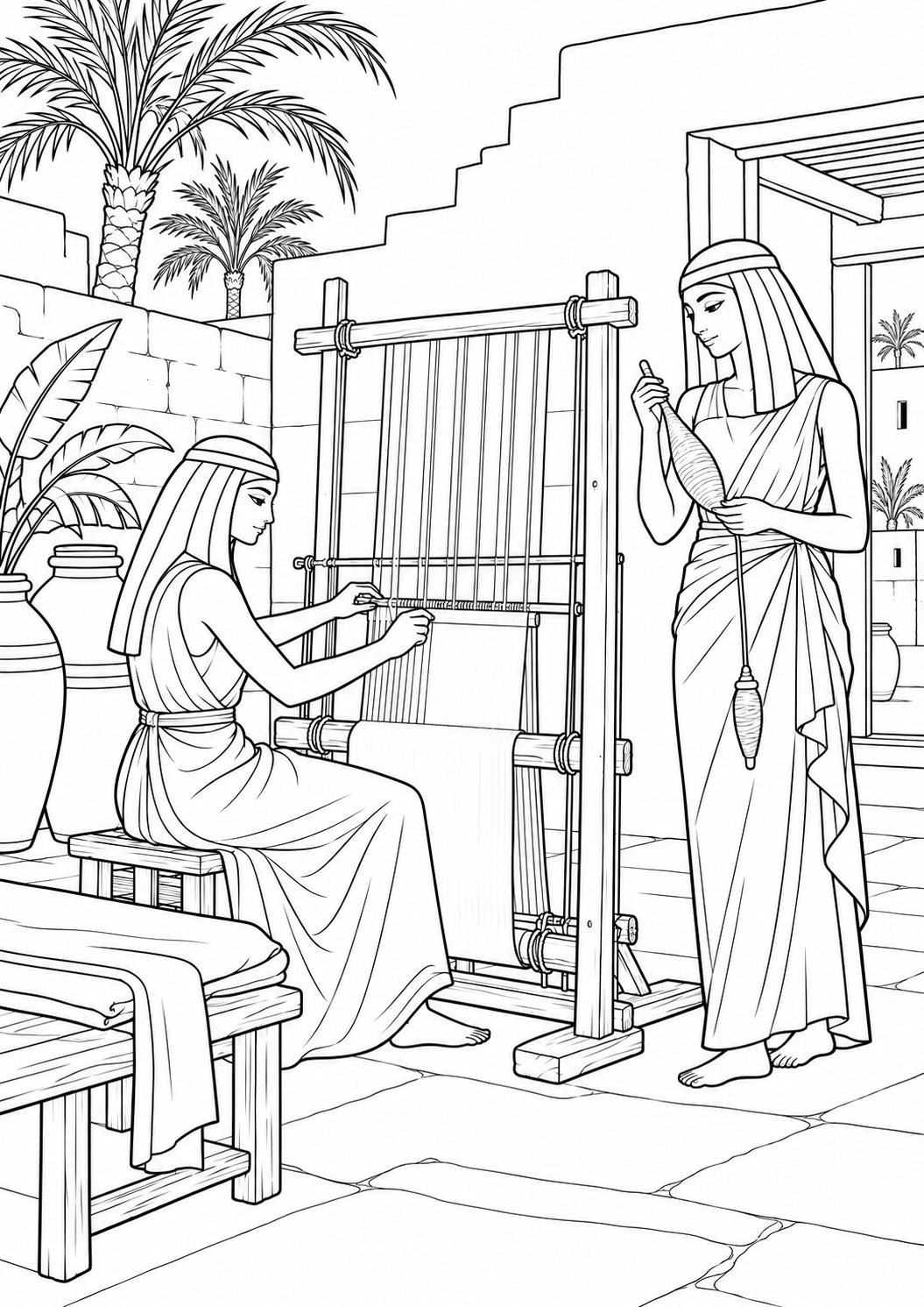 The linen weavers