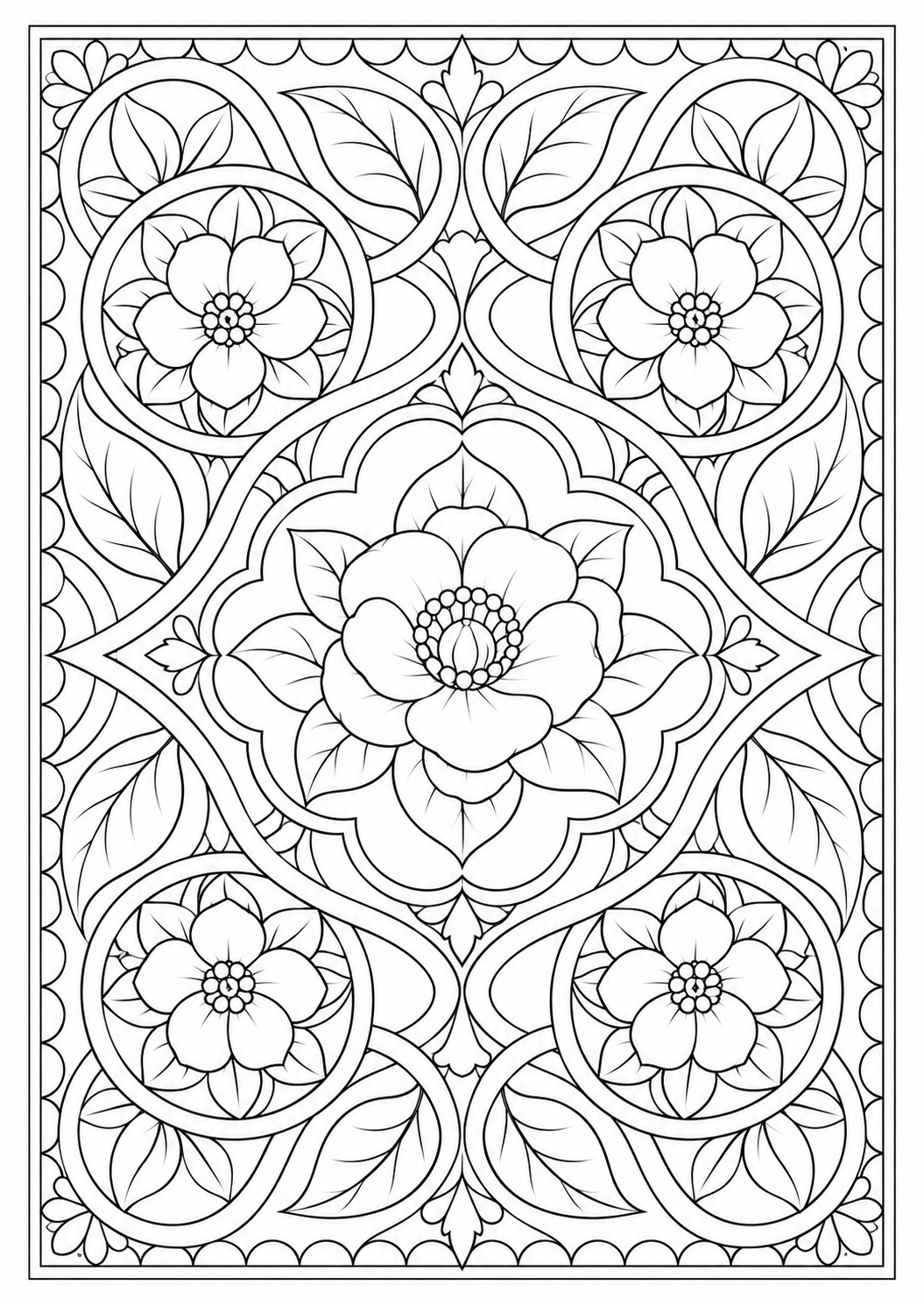The flower garden tapestry