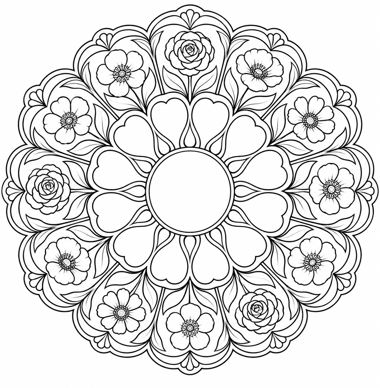 The floral rose window