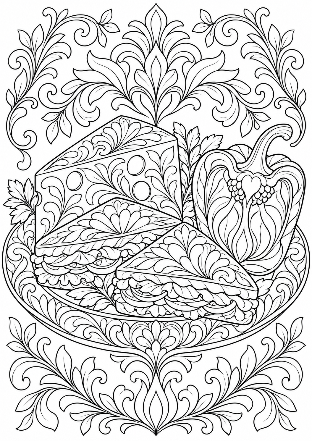 The ornamental savoury platter