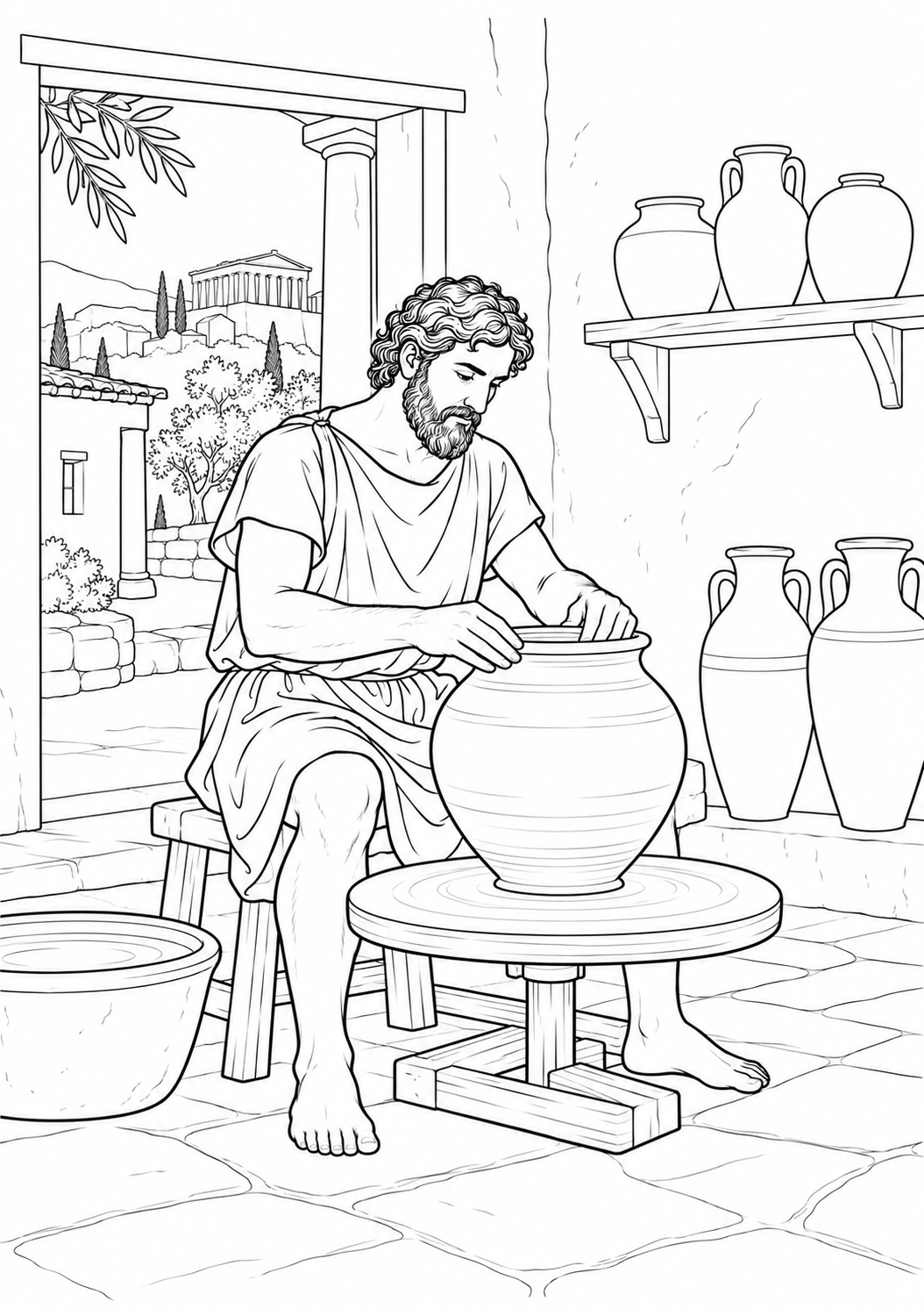 The potter’s workshop