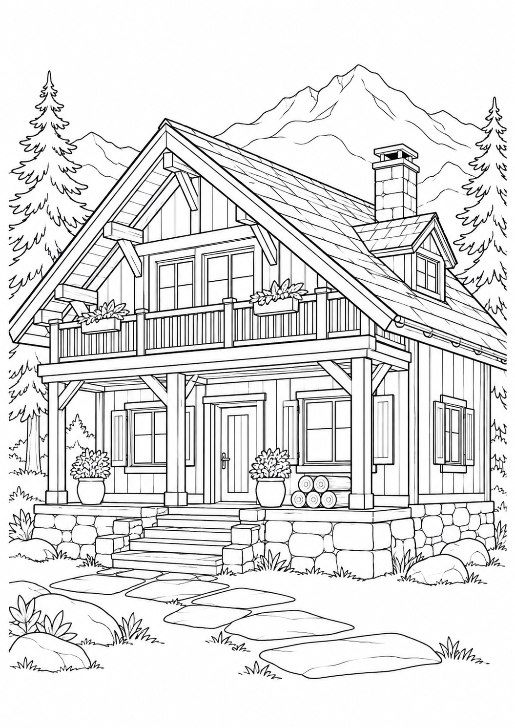 The mountain chalet