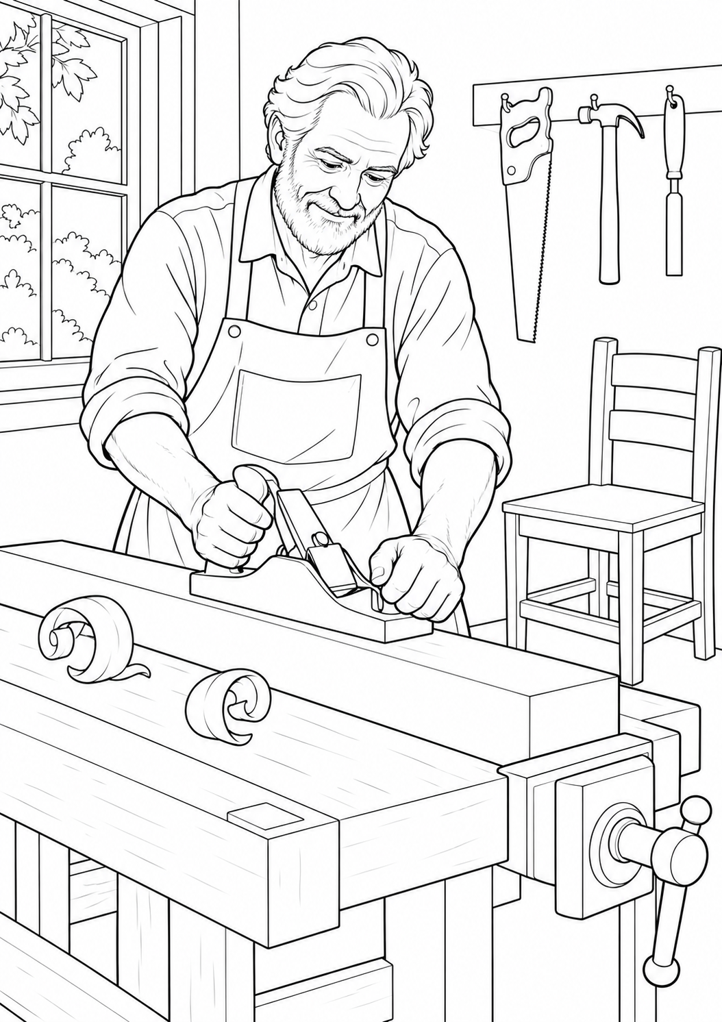 The carpenter's workshop