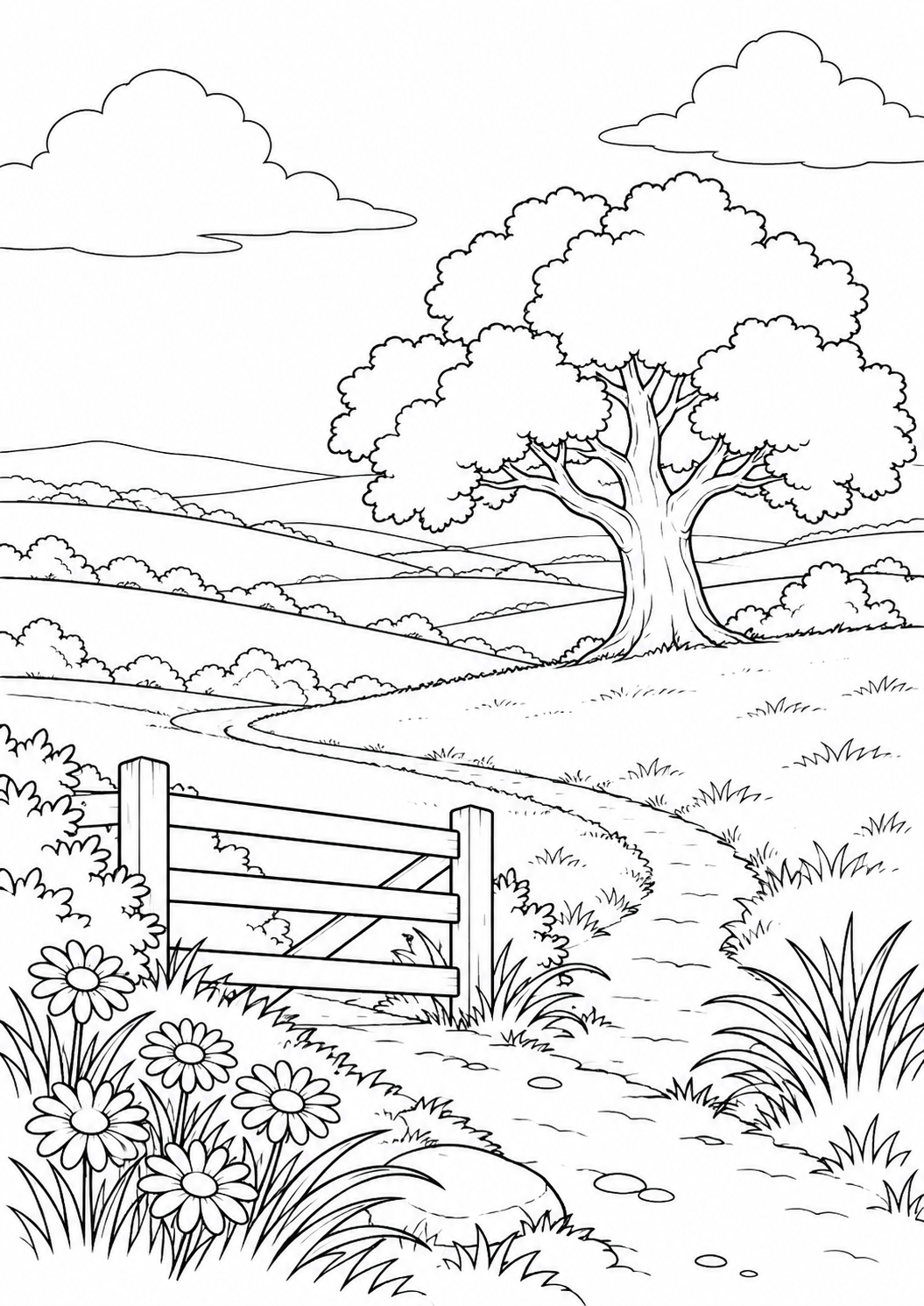 The rolling meadow