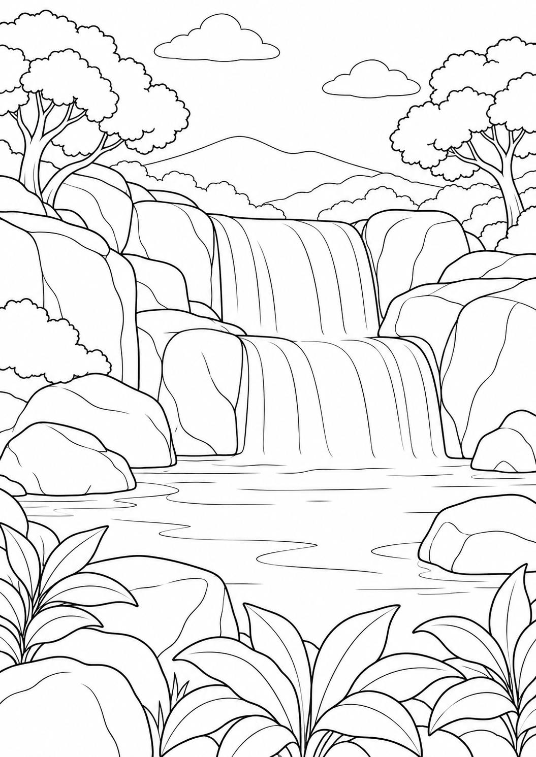 The quiet waterfall