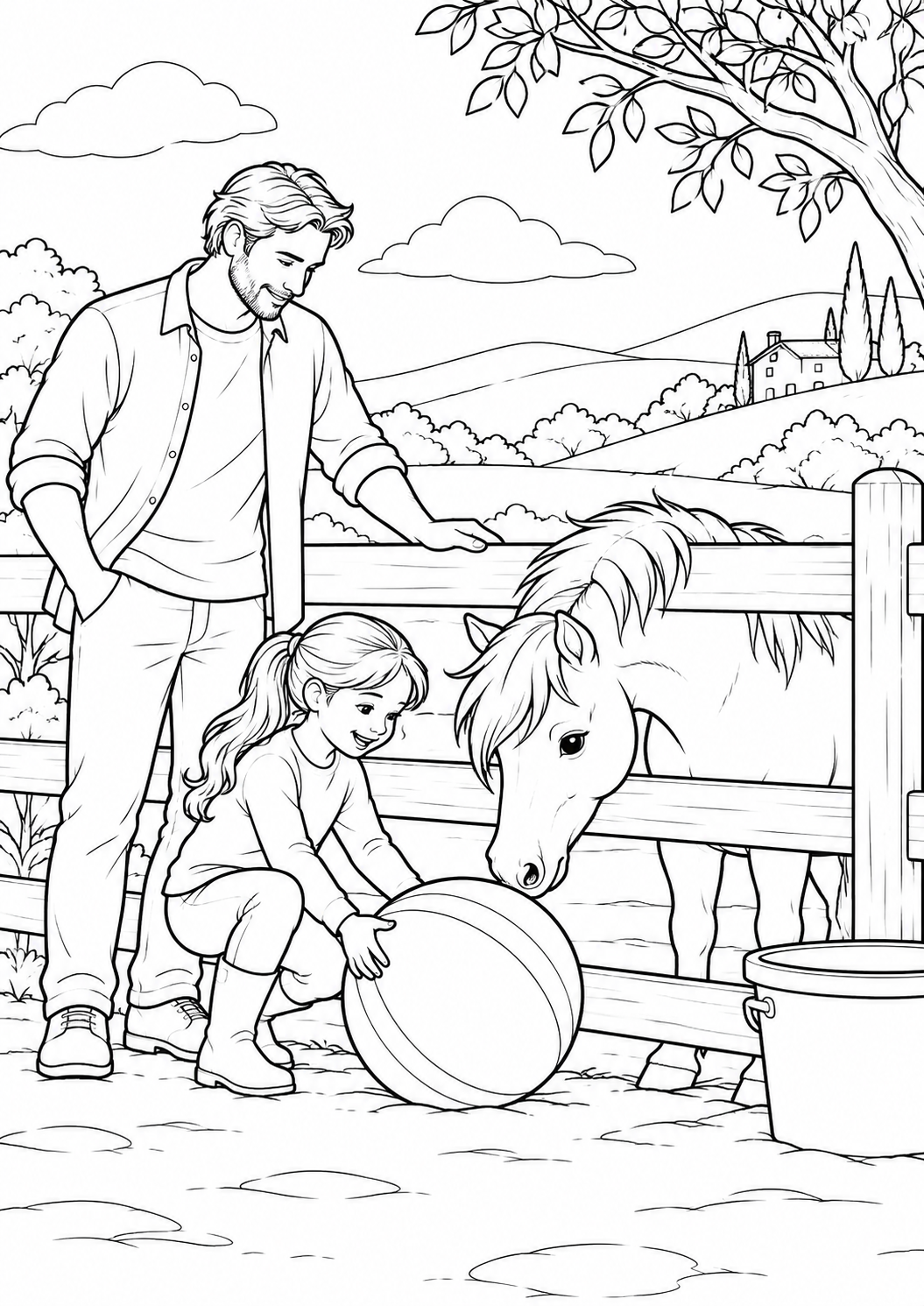 Making friends with a pony